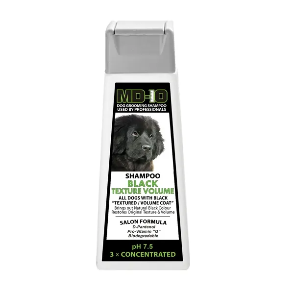 MD10 Black Texture Volume Shampoo, 300ml