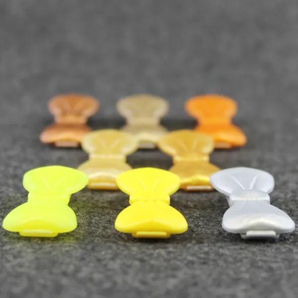 Schleifen, Auer Haarspangen groß, gelb, gold und silber
