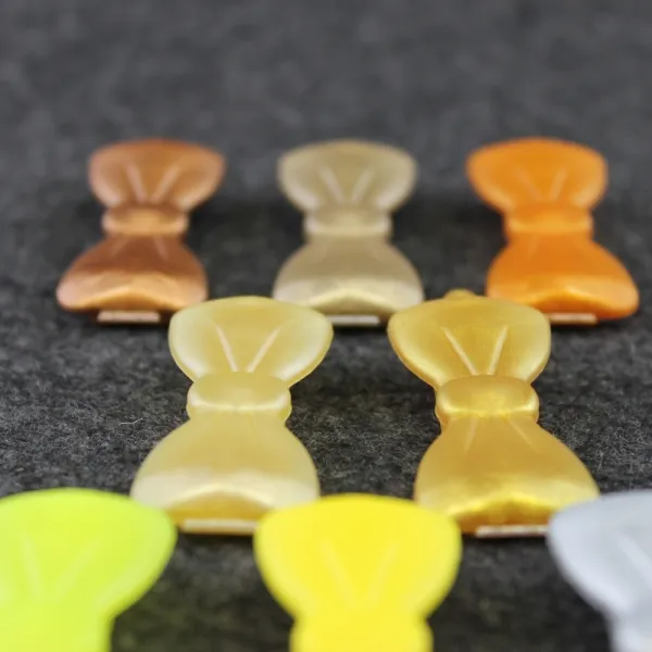 Schleifen, Auer Haarspangen groß, gelb, gold und silber
