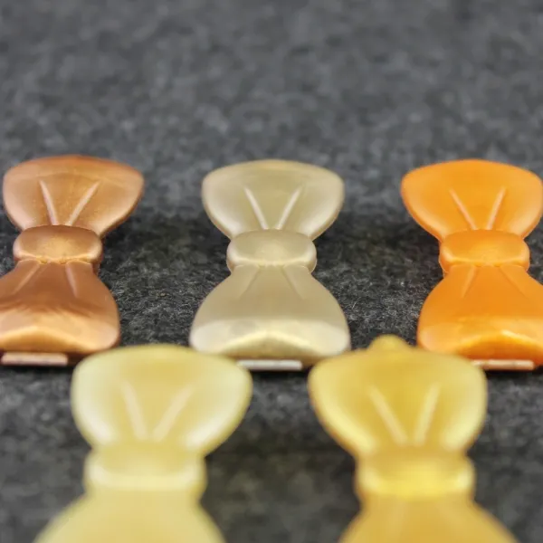 Schleifen, Auer Haarspangen groß, gelb, gold und silber